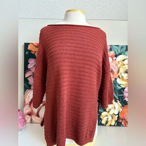 Burnt orange lightweight top! Brand new never worn!! No tags. From a boutique!